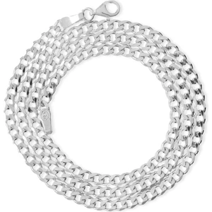 : 925 Ayar Gümüş 50,Cm 8,6 Gr 80 Mikron Gurmet  Erkek Zincir Kolye