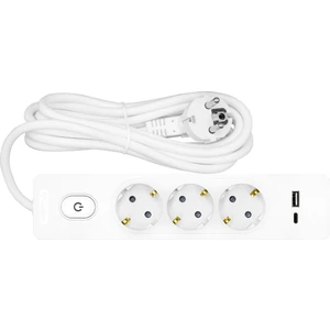 Kablolu Usb/type-C 20 W Hızlı Şarj 3'lü 2 Metre Grup Priz