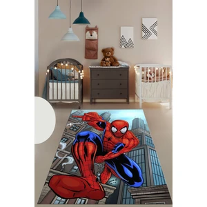 Evdeya Dijital Baskılı Kaymaz Yıkanabilir Çizgifilm Temalı Erkek Çocuk Odası Halısı, Çocuk-40-Renkli,