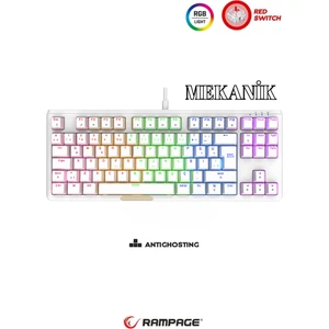 Claw Red Switch Rainbow Tkl Mekanik Gaming Oyuncu Klavye ( Anti-Ghosting )
