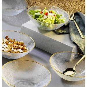 Jasmin 6'lı Kase Seti Gold Fileli 17 cm