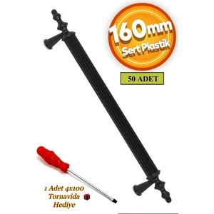 Eco Shop 160 mm Polimer Dolap Kulpu 50 Adet Vidalı - 4X100 Tornavida Hediyeli