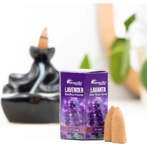 Lavanta Aromalı Geri Akışlı Organik Şelale Tütsü (Backflow)