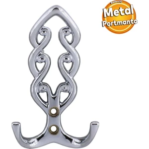 Sırma Askı Portmanto Metal Vestiyer Duvar Dolap Elbise Askısı Krom Renk Mobilya Kapı Askılığı Aparat