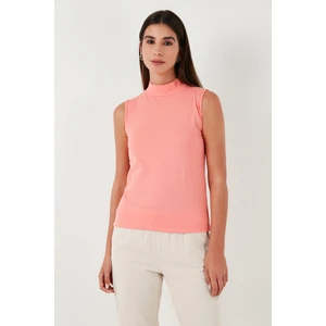 Pamuklu Kolsuz Dik Yaka T Shirt Bayan T Shirt 5865710