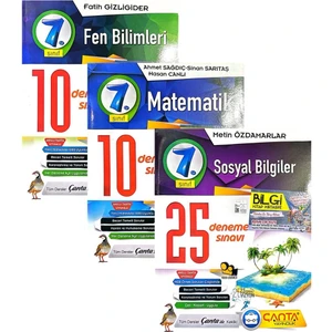 Çanta Yayınları 7. Sınıf Matematik - Fen Bilimleri - Sosyal Bilgiler Deneme