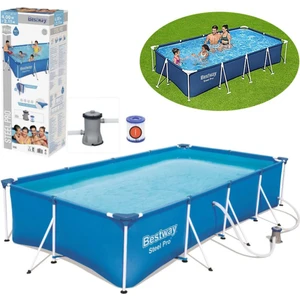 Xtoys Bestway 56424 Steel Pro Prefabrik Havuz 400X211X81CM 220V Temizleme Filtreli