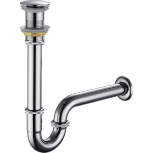 Pop-Up Basmalı Paslanmaz Çelik Metal Lavabo Sifonu KSF101