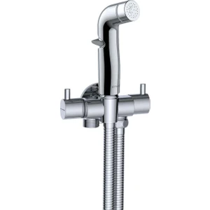 Spiralli Taharetmatik Taharet El Duşu Askılı Çiftli Ara Musluk SET101-2