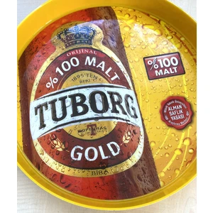 Sanat Taciri Mika Tuborg Tepsi Servis Tepsisi Bira Tepsisi