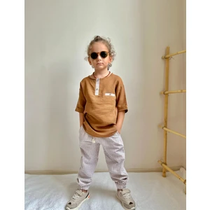 Yiğit Butik Yigit Butik Keten Kumaş Erkek Çocuk Takım