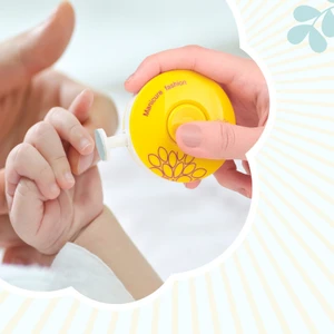 Yenidoğan Bebek Tırnak Törpüsü Pilli 6 Başlıklı Çocuk Tırnak Makası Manikür Set Bebek Bakım Tırnak Makası