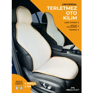 Meka Part Terletmez Kilim 2'li Oto Kilim Bej Universal Kilim-Kılıf 2 Parça Ön