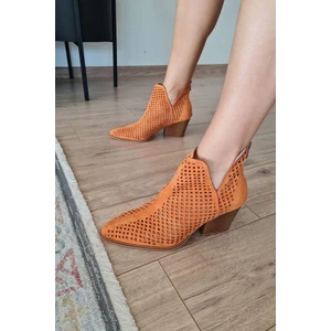 019 1015 Topukla Kadın Süet Yazlık Bot