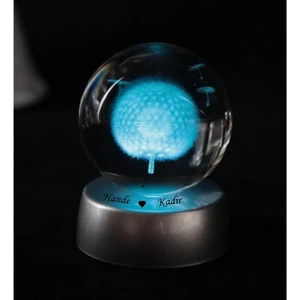 Hediye Vakti Kişiye Özel Karahindiba LED Gece Lambası 5 Renk Değiştirir