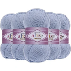 Cotton Gold El Örgü Ipliği 5'li Paket Mavi 40