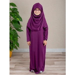 Dua' İs Tek Parça Kız Çocuk Pratik Namaz Elbisesi