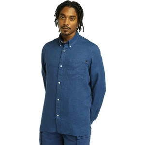 TB0A66B9 Linen Chest Pocke Erkek Gömlek