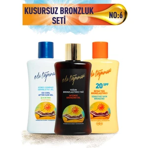Eda Taşpınar Kusursuz Bronzluk Seti No:6 Yoğun Bronzlaştırıcı Spf0 & Beyaz Ten SPF20 & Ice Jel