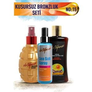 Eda Taşpınar Kusursuz Bronzluk Seti No:15 Bronzing Bomb & Yoğun Bronzlaştırıcı Spf0 & Sea Salt Saç Spreyi