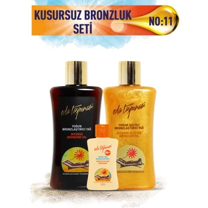 Eda Taşpınar Kusursuz Bronzluk Seti No:11 Yoğun Bronzlaştırıcı Spf0 & Işıltılı Bronzlaştırıcıı & Mini Beyaz Ten SPF20