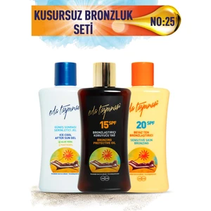 Eda Taşpınar Kusursuz Bronzluk Seti No:25 Beyaz Ten SPF20 & Koruyucu SPF15 & Serinletici Ice Jel