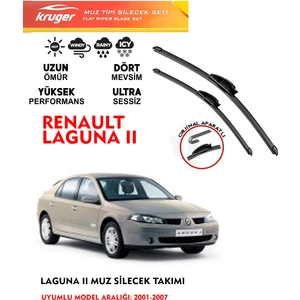 Laguna 2 Muz Silecek Takımı Tüm Modeller  Araca Özel Orijinal Aparat (2001-2007)