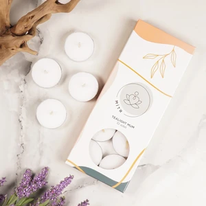 Beyaz Tealight Mum