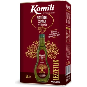 Lezzetlik Meyvemsi Natürel Sızma Zeytinyağı 3 lt