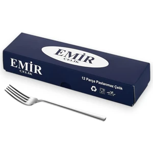 Emir Çelik Sidney Model Tatlı Çatalı 12 Adet