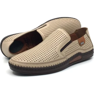 %100 Içi Dışı Deri Ortopedik Erkek Yazlık Rahat Günlük Hafif Topuk Masajlı Çarık Ayakkabı 40-45