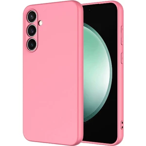 Case World Caseworld Samsung Galaxy S23 Fe Kapak Içi Kadife Kamera Korumalı Lansman Silikon Kılıf - Pembe