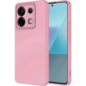 Case World Caseworld Xiaomi Redmi Note 13 Kapak Içi Kadife Kamera Korumalı Lansman Silikon Kılıf - Pembe