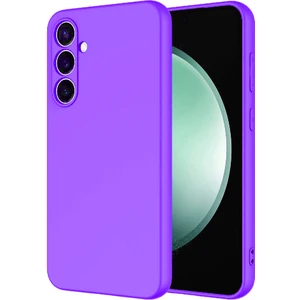 Case World Caseworld Samsung Galaxy S23 Fe Kapak Içi Kadife Kamera Korumalı Lansman Silikon Kılıf - Mor