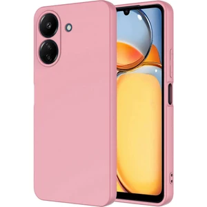 Case World Caseworld Xiaomi Redmi 13C Kapak Kamera Korumalı Içi Kadife Lansman Silikon Kılıf - Pembe