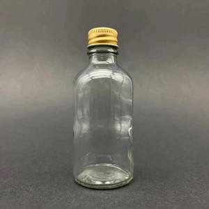 10 Adet 50ML Cam Şişe Küçük Gold Metal Kapaklı Çok Amaçlı Shot Şişesi 10X50ML