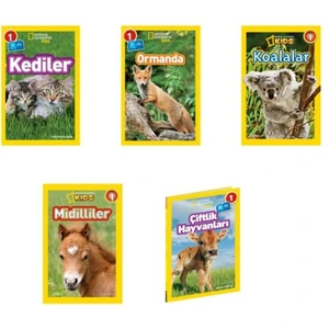 Beta Kids National Geographic Kids Okuma Kitapları Seviye 1 Tatlı Hayvanlar Seti 5 Kitap