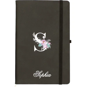 Kişiye Özel Lastikli Termo Deri Çizgili Defter Set , Isme Özel Kişiselleştirilebilir Hediye