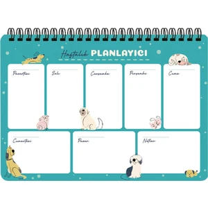 Keskin Color Spiralli Planner Sevimli Köpekler 17X24