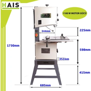 Haıs MJ14 Şerit Testere Makinası