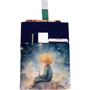 Desenli Yıkanabilir Cepli Kitap Kılıfı 20 x 25 cm Çok Amaçlı Çanta Book Cover