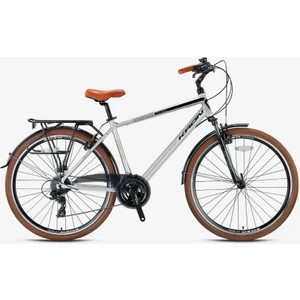 Cx 300 - 28" City Bike - Man - 18' - 24 Vites - V.b. - Mat Gri-Siyah/kahverengi