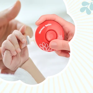 Yenidoğan Bebek Tırnak Törpüsü Pilli 6 Başlıklı Çocuk Tırnak Makası Manikür Set Bebek Bakım Tırnak Makası