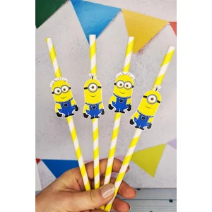 Minions Konsept Pipet Süsleri 10LU Lüks Pipet Paketi
