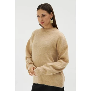 Kadın Marka Model Camel Basic Yumoş Kazak