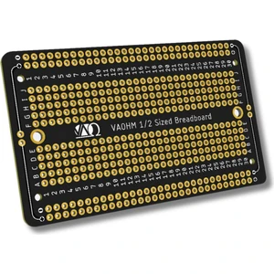 5.2x9 cm Siyah Breadboard Tip Çift Taraflı Delikli Pertinaks Plaket