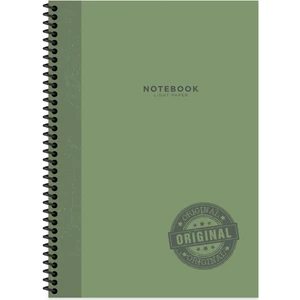 Keskin Color A4 Düz Defter Stamp - Yeşil