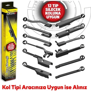 VETTE PLUS Multifit 510mm Silecek 10 Kola Uygun Aparat - 1 Adet