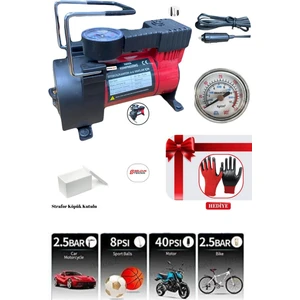 Araba Oto Araç Lastik Şişirme Pompası 150 Psi Metal Gövde Kompresör