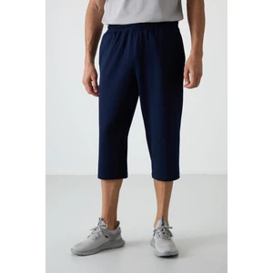 Tommy Life Indigo Pamuklu Yumuşak Dokulu Standart Fit Nakışlı Erkek Kapri - 83102